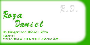 roza daniel business card