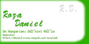 roza daniel business card